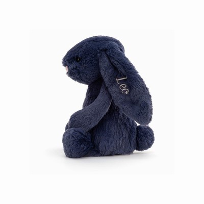 Jellycat Bashful Navy Konijn Medium | RB5867024